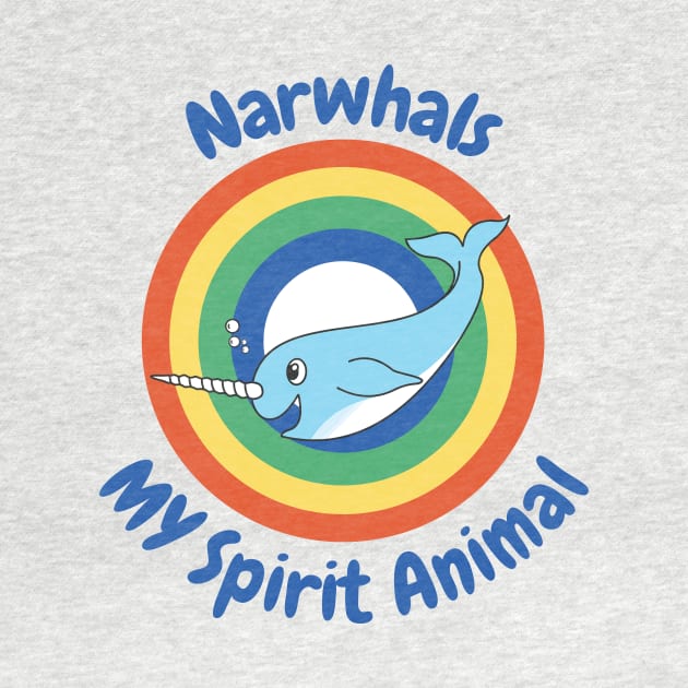 Unicorn Of The Sea Narwhals Cute Sea Animal by MinimalSpace